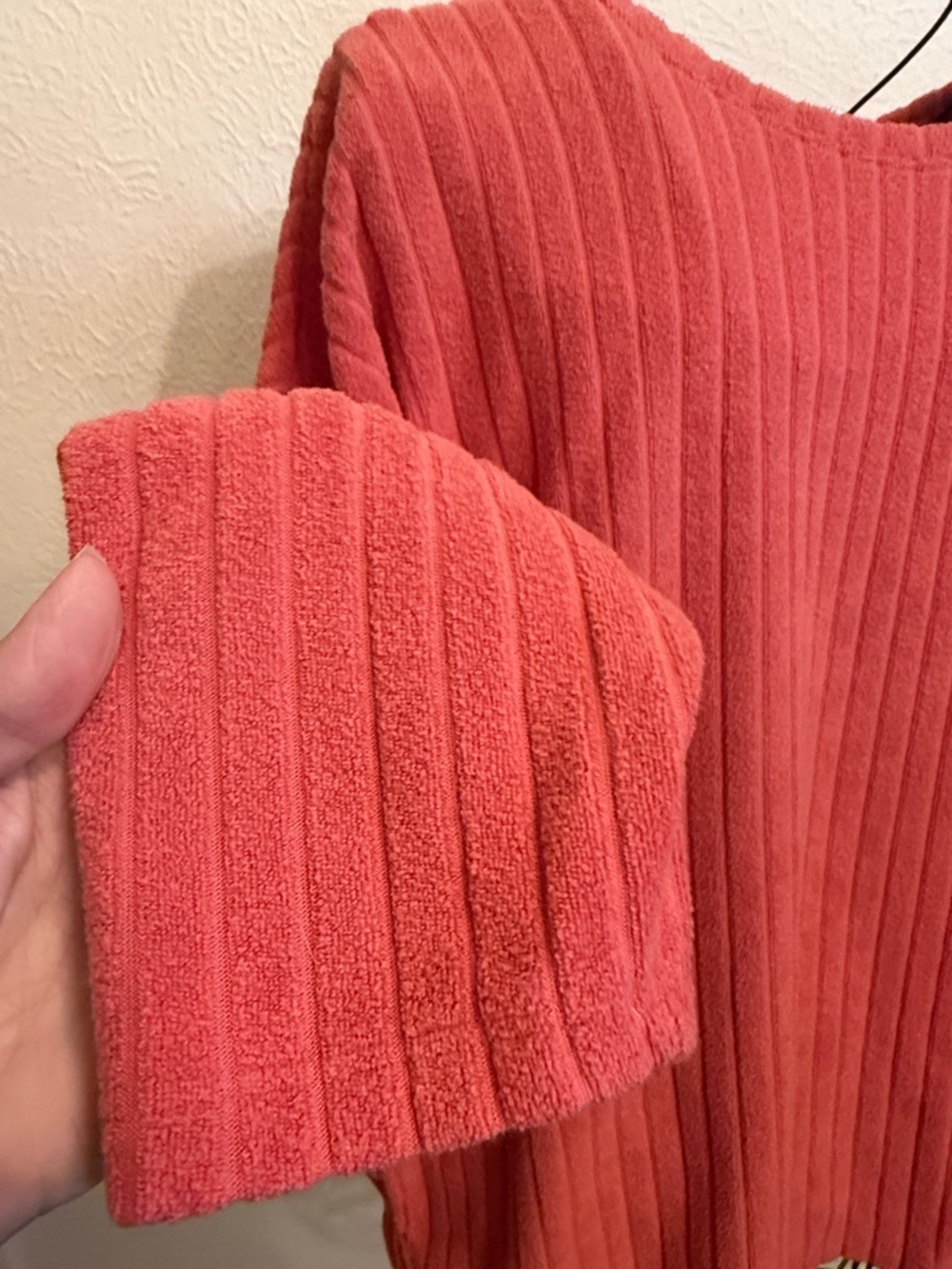 🤠🤠🤠BOGOHO🤠🤠🤠Old Navy Ribbed Knit Oversized Sweater - Coral-XL - Picture 2 of 7